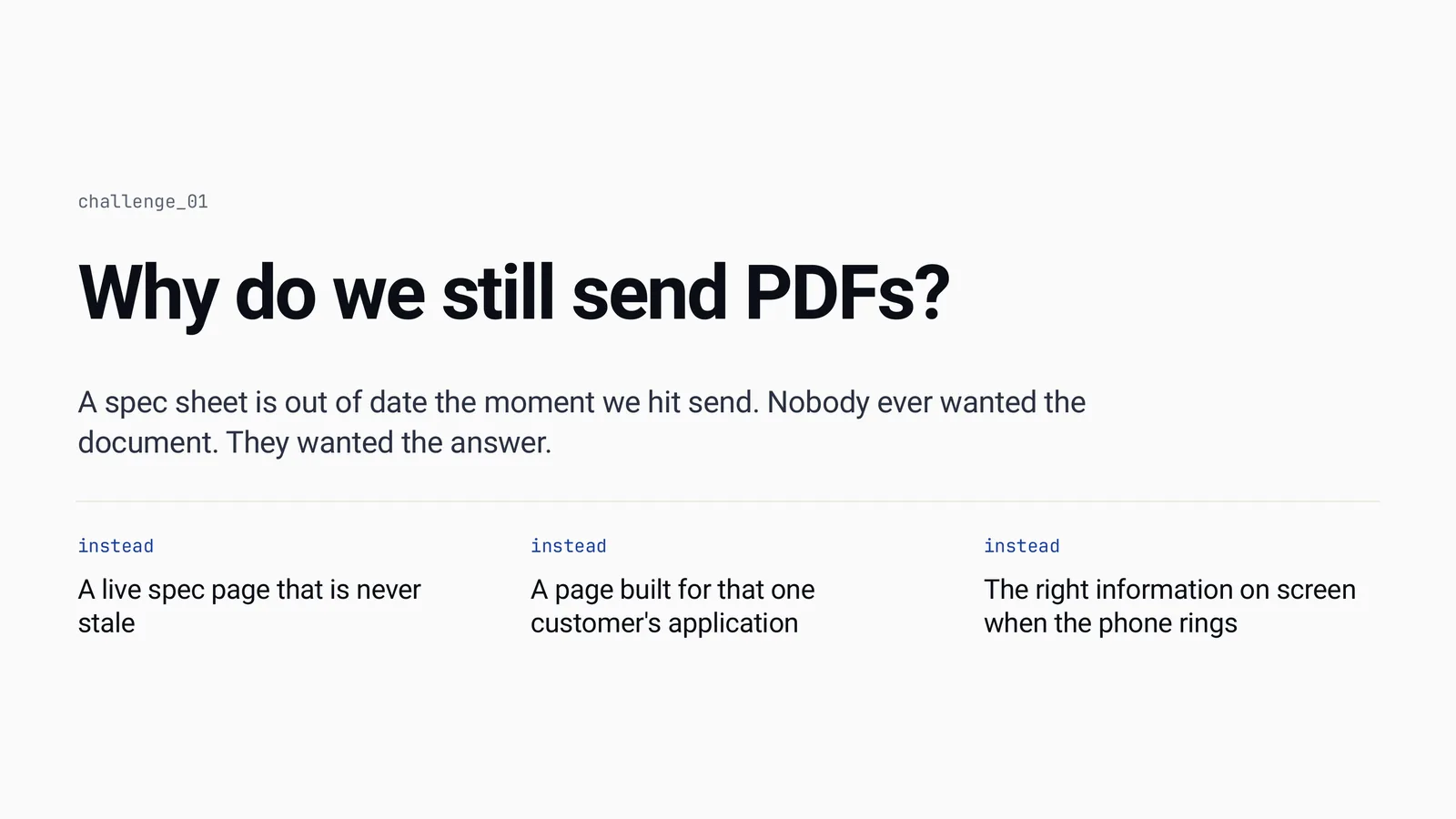 Slide 15 of Customer First, Every Day