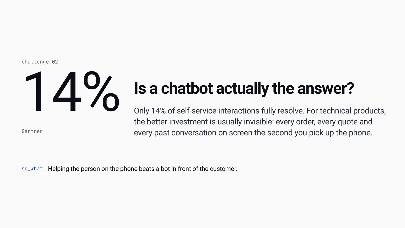 Slide 16 of Customer First, Every Day