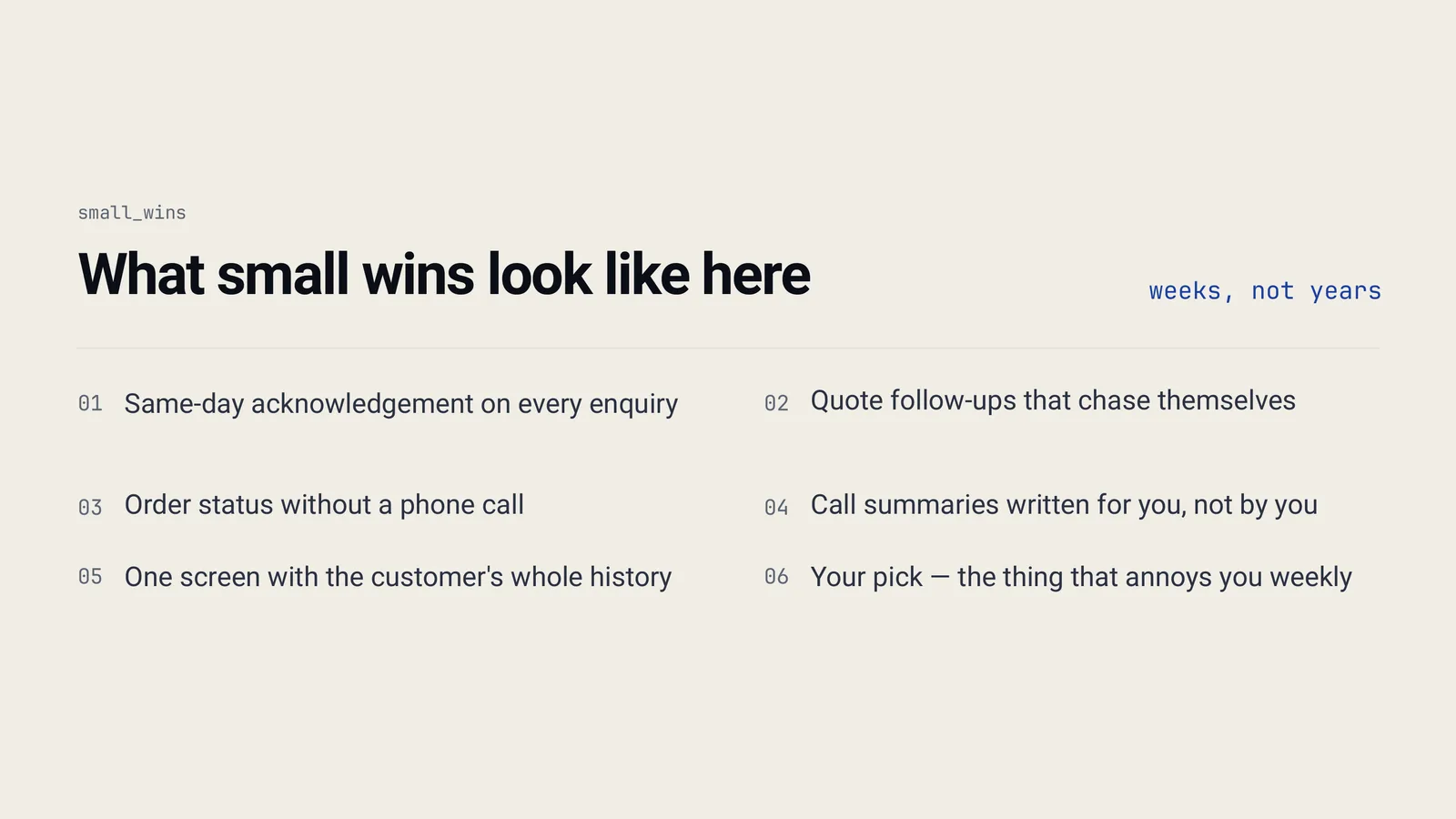 Slide 17 of Customer First, Every Day
