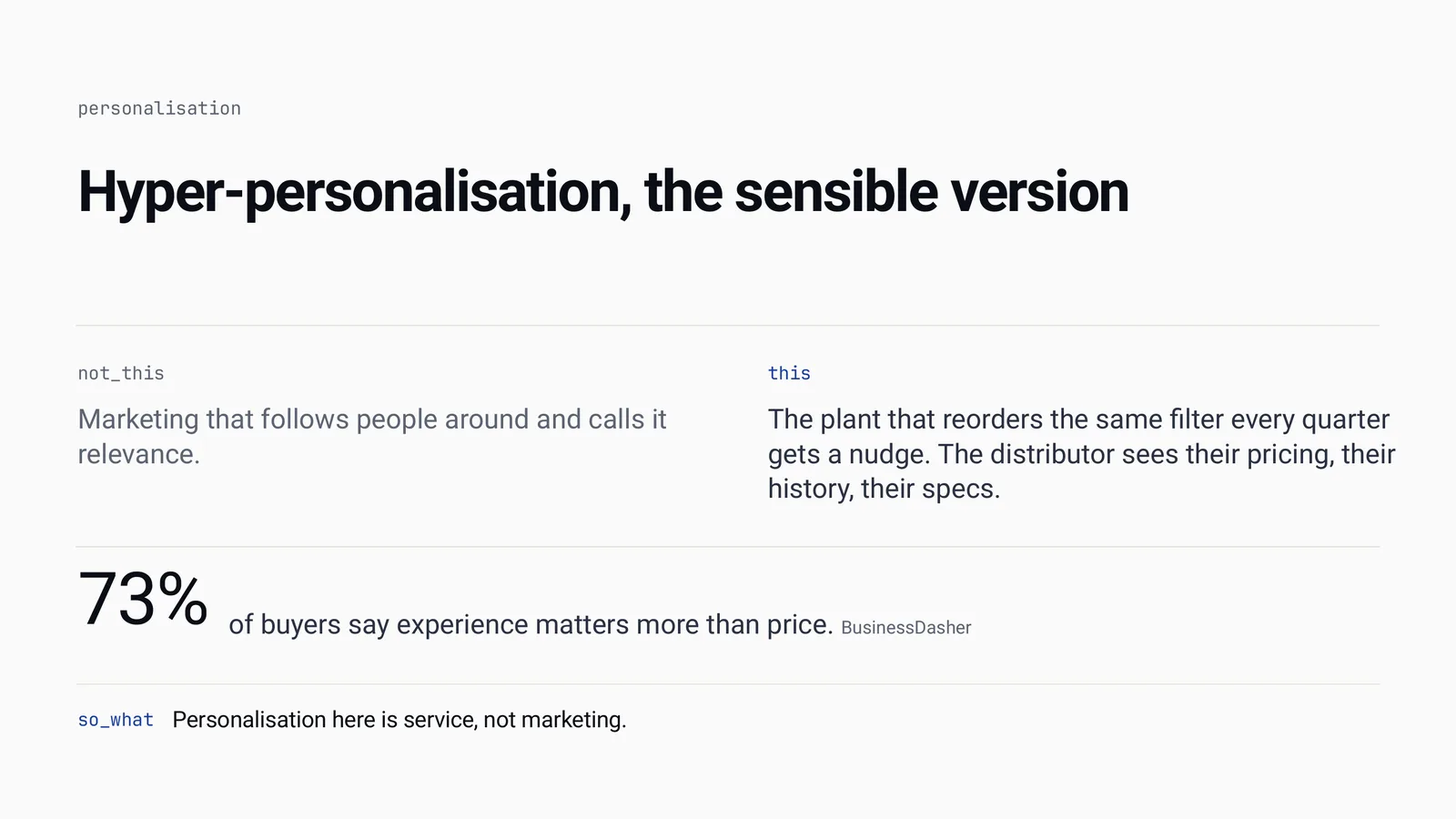 Slide 18 of Customer First, Every Day