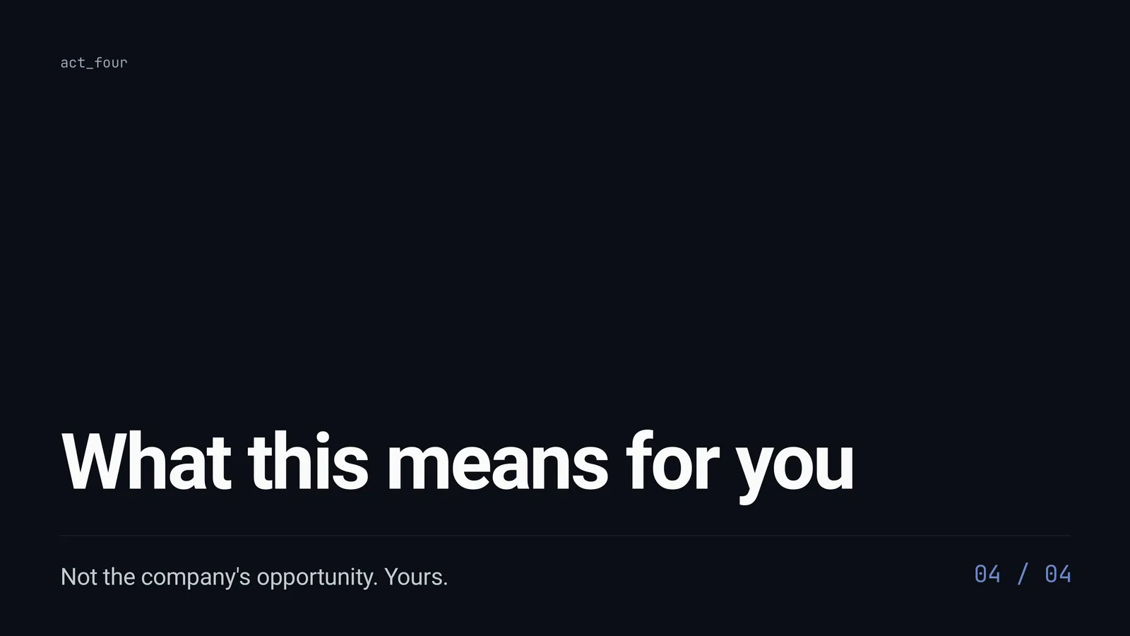 Slide 19 of Customer First, Every Day